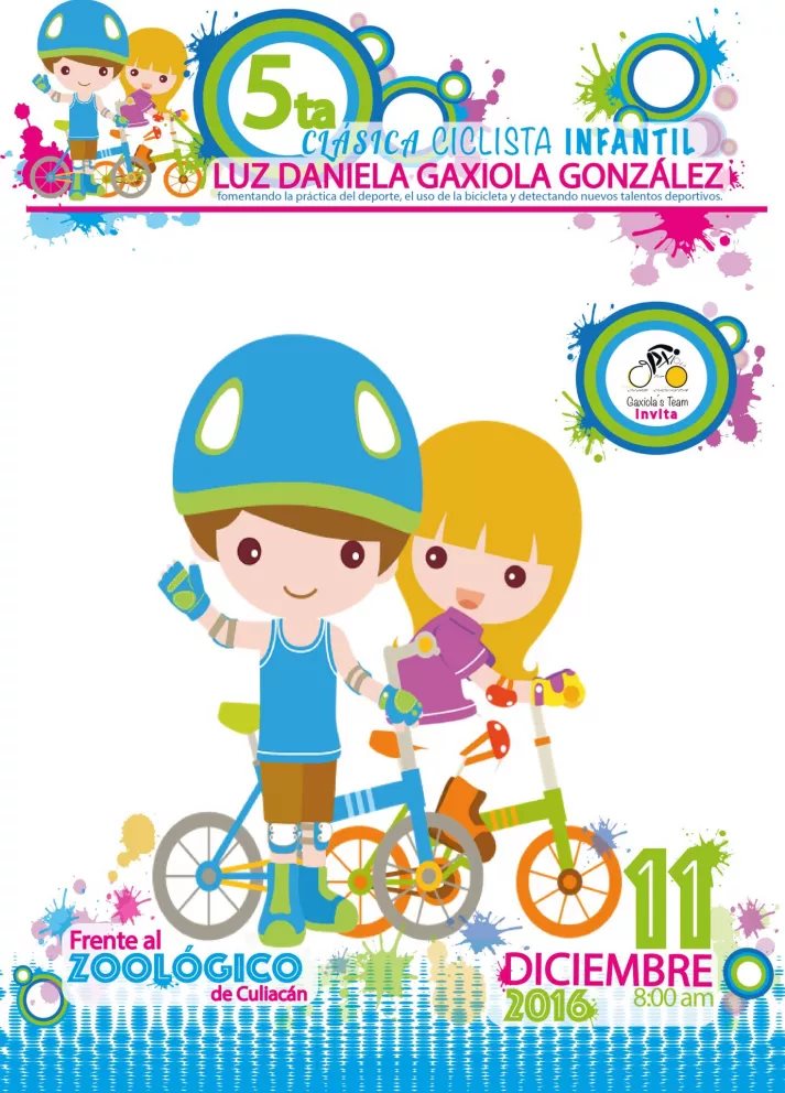 Saca tu Bici y Participa en la Ciclista Infantil.