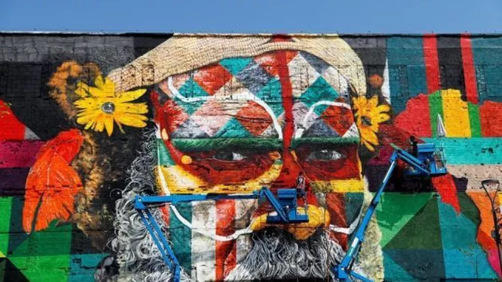 Un grafitero regala a Río el mural más grande del mundo para las Olimpiadas 2016