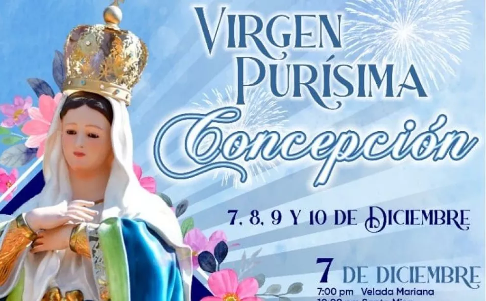 Mocorito tendrá su tradicionales fiestas de la Virgen Purísima Concepción.