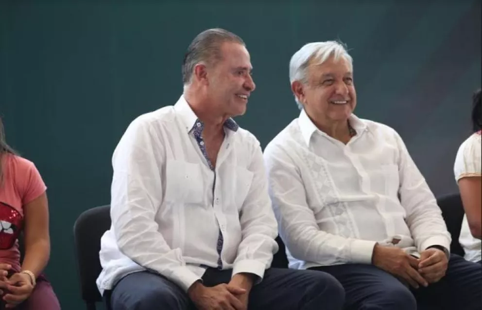 Acordaron AMLO y Quirino nuevas obras para Sinaloa