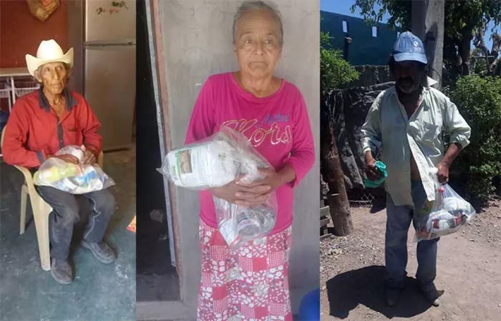 Continua la entrega de despensas en colonias de Villa Juárez