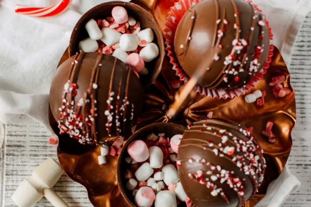 Bombas de chocolate una dulce idea para compartir