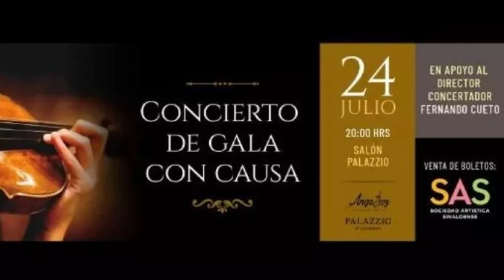 ¿Vamos al concierto de gala con causa en Culiacán?