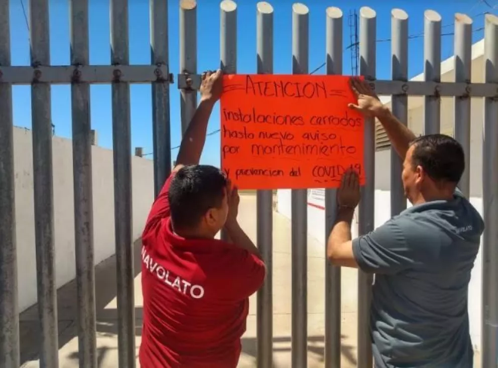 Por el COVID-19, cerrarán espacios deportivos en Villa Juárez y Navolato