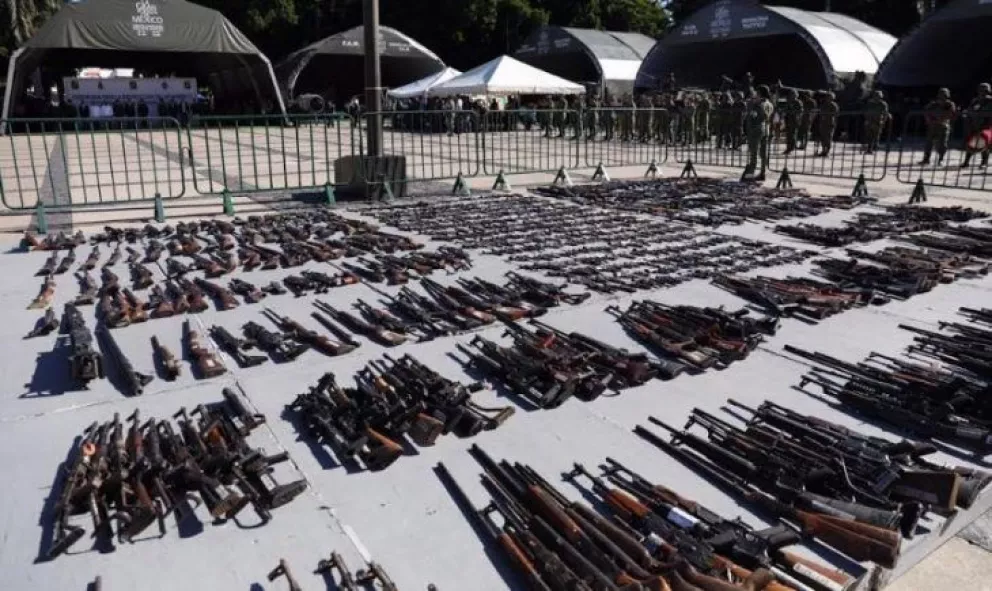 Más de 1,464 armas destruidas en Explanada de Gobierno