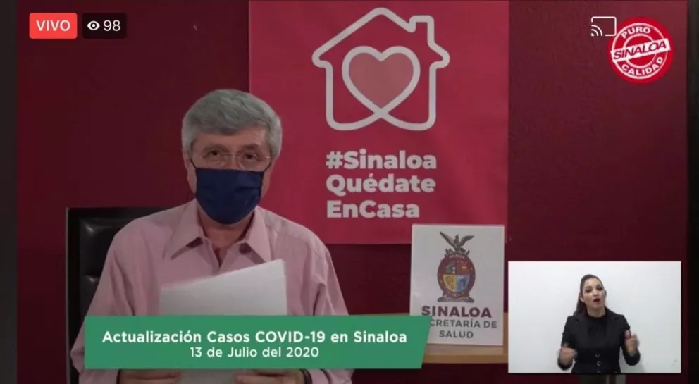 Reportan 152 nuevos casos de coronavirus en Sinaloa y 25 muertos