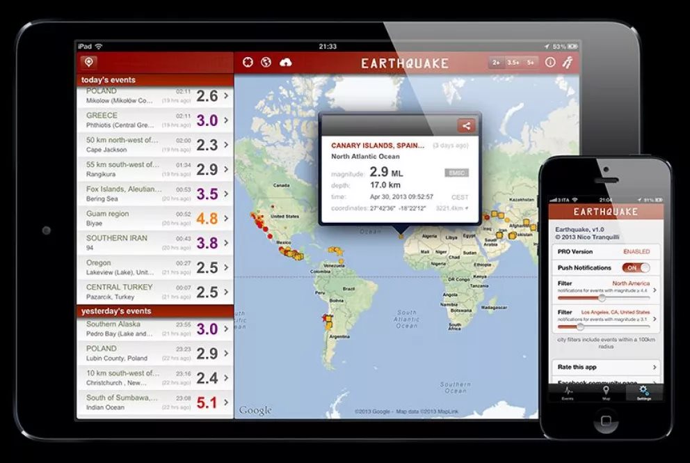 Prevé con estas 3 apps para detectar terremotos