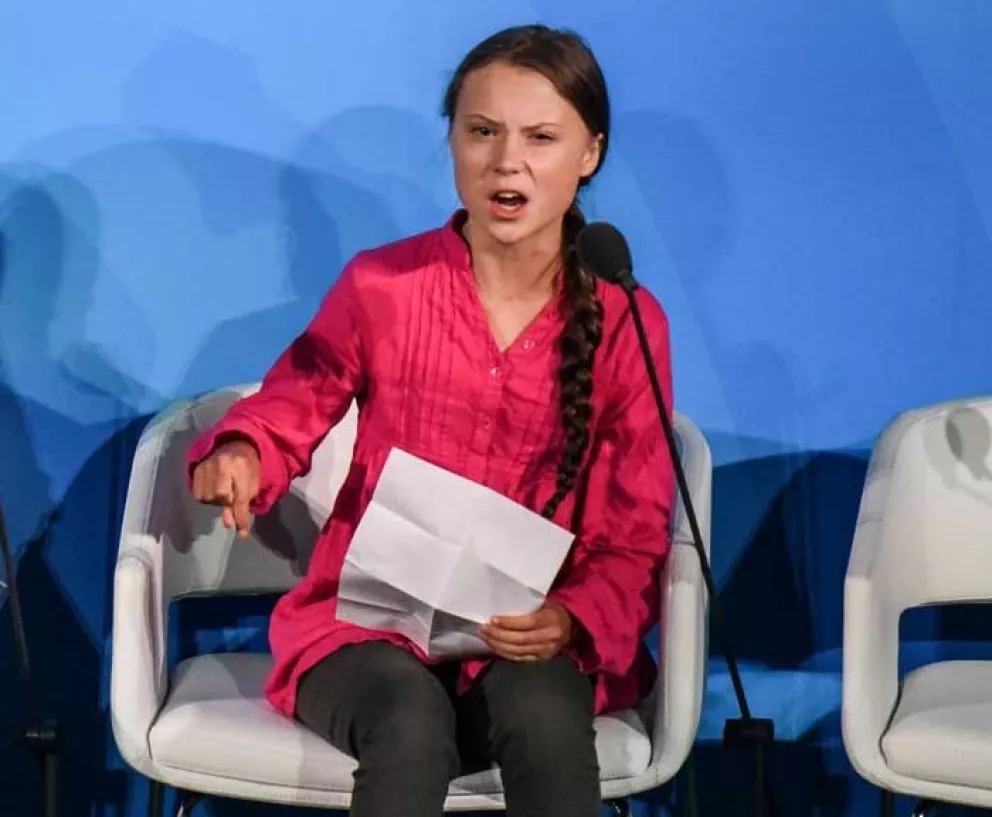 Greta Thunberg, una propuesta doméstica la hizo llegar a la ONU
