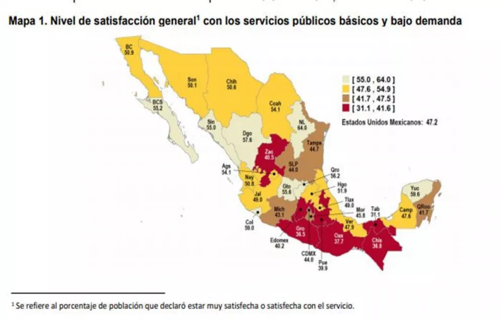 Mejora la satisfacción de mexicanos