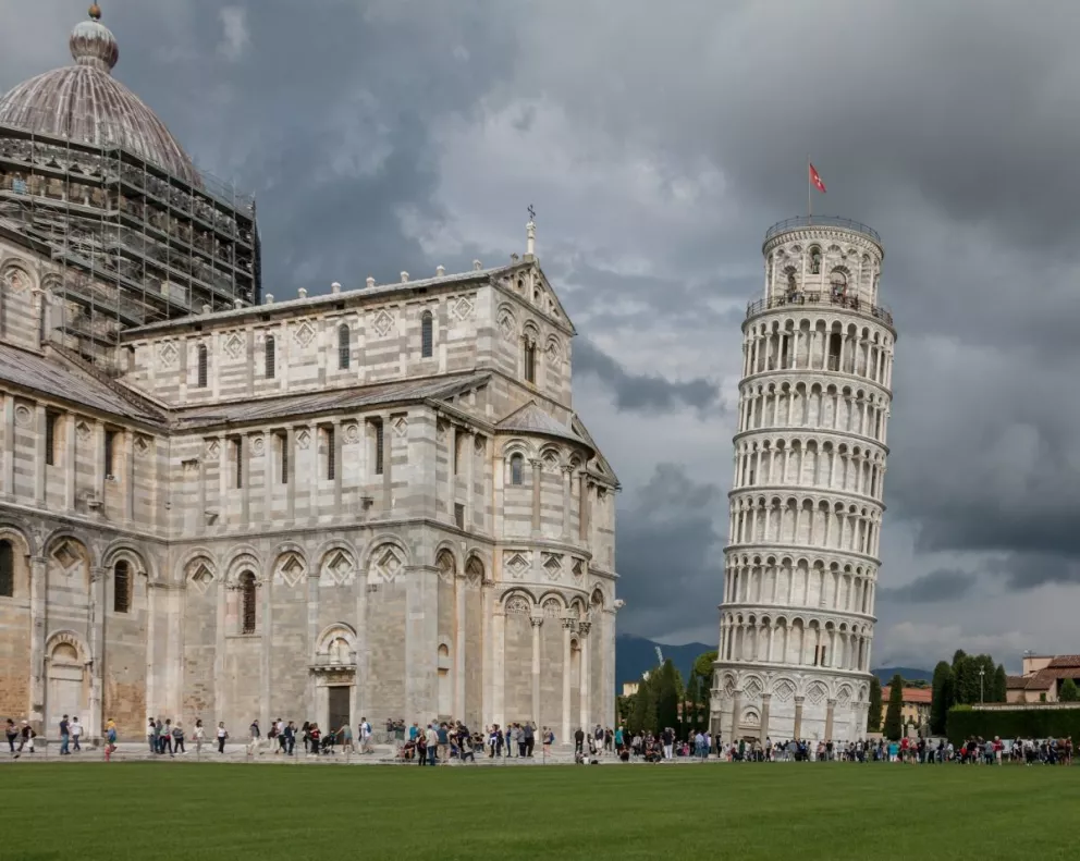Por qué está inclinada la torre de Pisa. Foto: Ray Harrington .