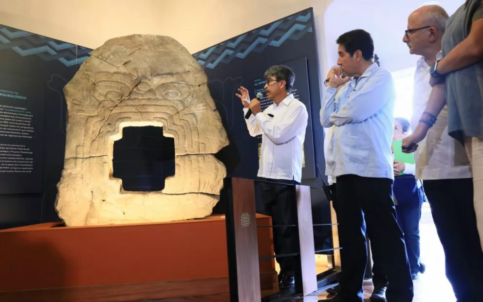Portal al inframundo, la pieza arqueológica regresó a Morelos donde fue esculpida hace más de 500 mil años