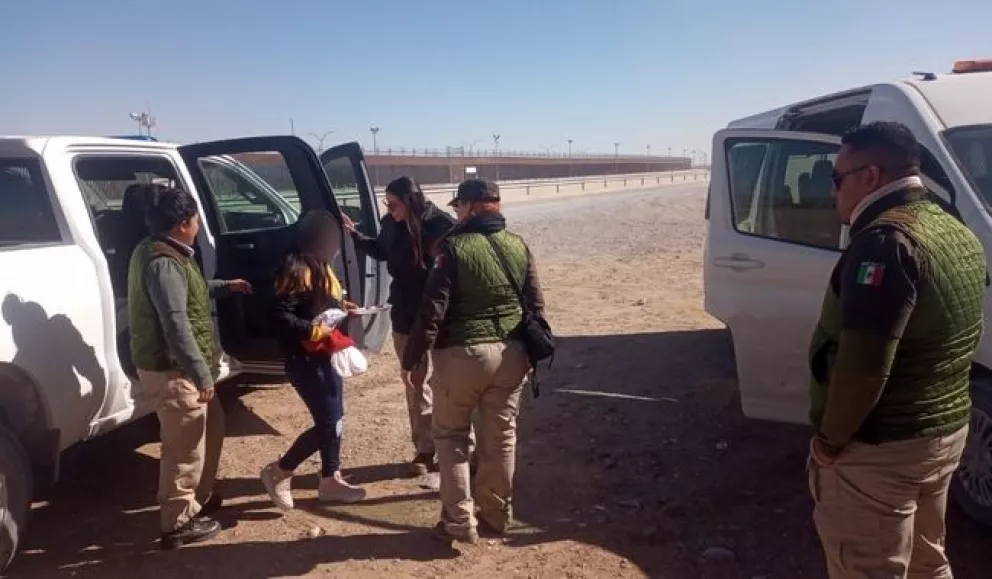 Rescatan a 11 niñas, niños y adolescentes no acompañados en franja fronteriza de Ciudad Juárez