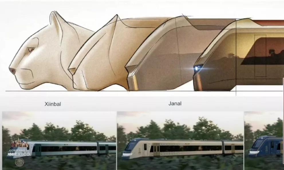 Los trenes están basados en el jaguar. (Foto: Captura de pantalla Gobierno de México)