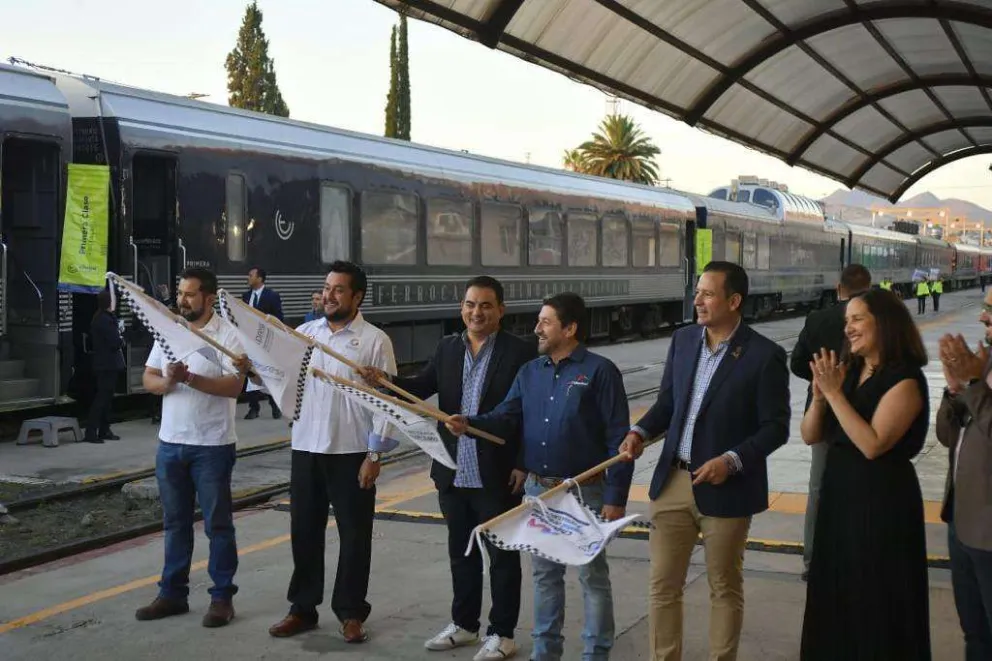 Inauguraron en Chihuahua, la Ruta de Verano del tren Chepe Express. Foto: Cortesía