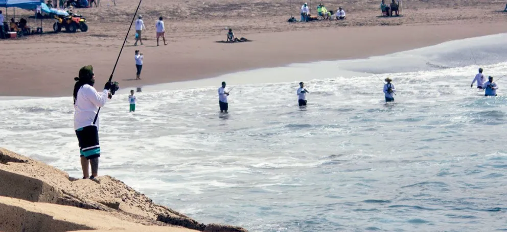 Rumbo al Torneo Nacional de Pesca de Playa. Foto: Cortesía