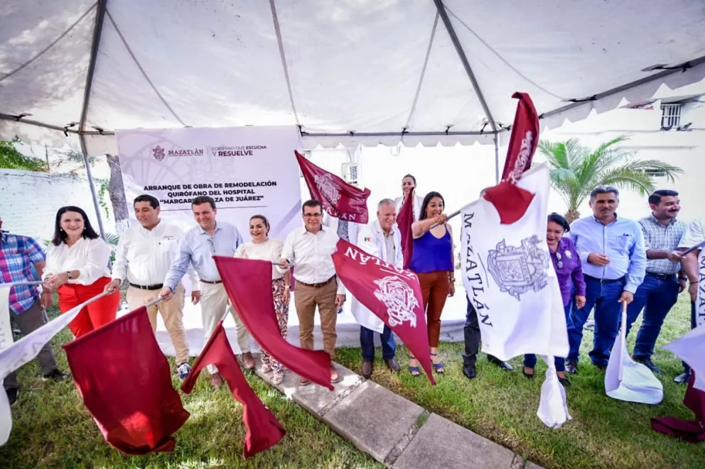 En Mazatlán, inicia remodelación del quirófano del Hospital Municipal “Margarita Maza de Juárez”.