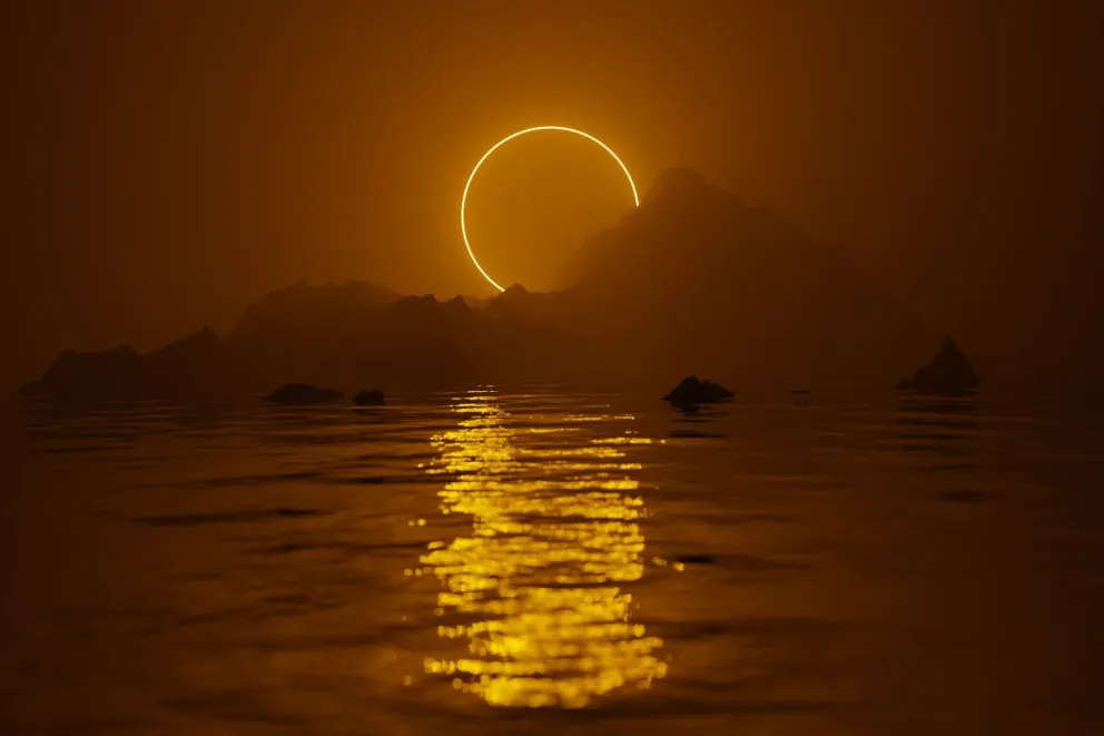 Eclipse solar en Mazatlán. Foto temática: Nat