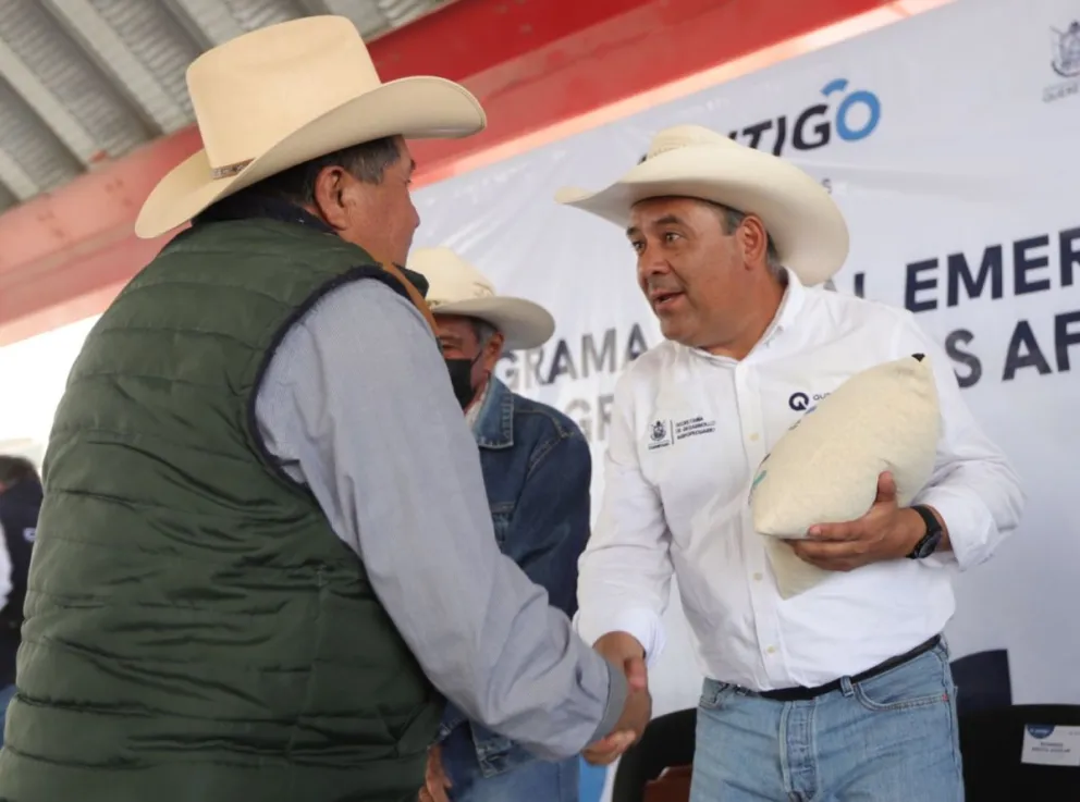 Apoyan a los agricultores de temporal en Querétaro. Foto: Cortesía