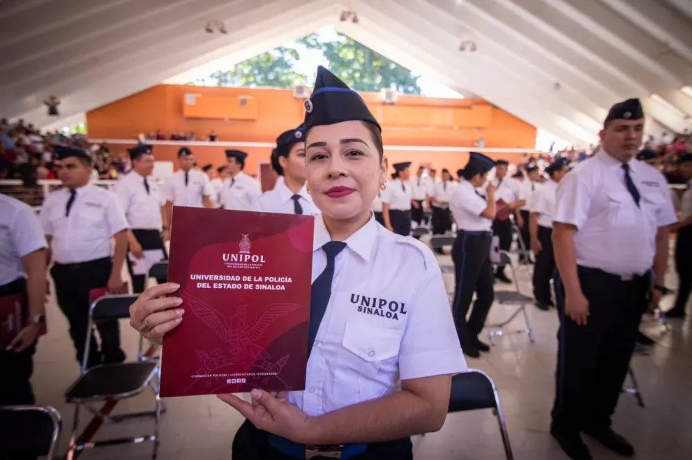 Se gradúan en Culiacán 119 cadetes de la Universidad del Policía del Estado de Sinaloa.