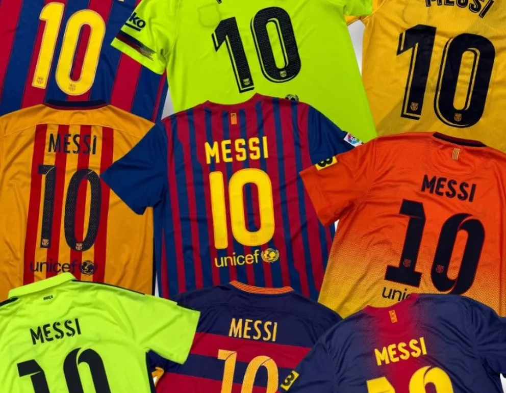 Playeras de Messi. Foto El Jugador número 12