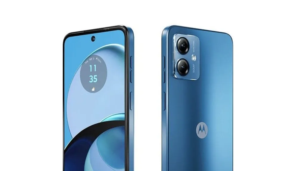 El smartphone Motorola Moto G14 es uno de los más accesibles en la gama media. Foto: Cortesía