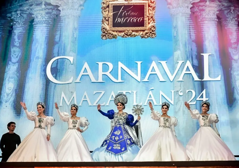 Carnaval Mazatlán 2024. Siu Ling I es coronada Reina de los Juegos Florales.