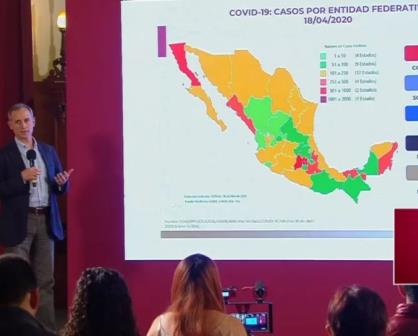 Hay 7,497 casos de coronavirus en México y 650 defunciones