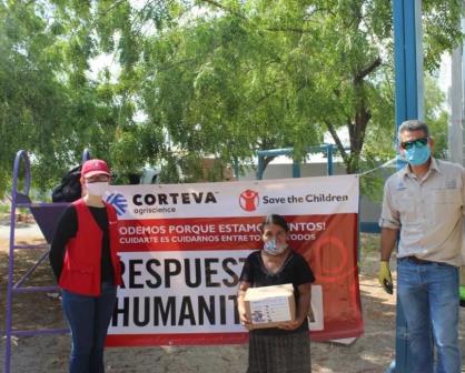 400 paquetes alimenticios fueron entregados en Villa Juárez