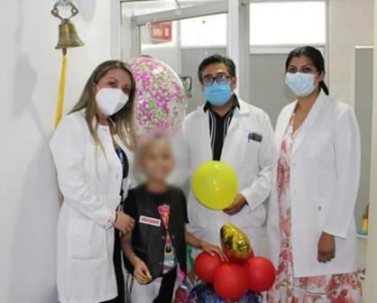 Naia de 8 años venció al cáncer gracias a tratamiento en el IMSS de Morelos 