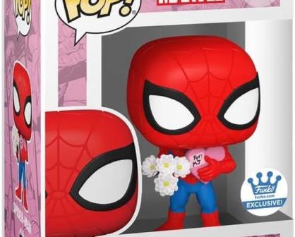 Funko Pop Spider-man con flores; Regalo ideal para San Valentín